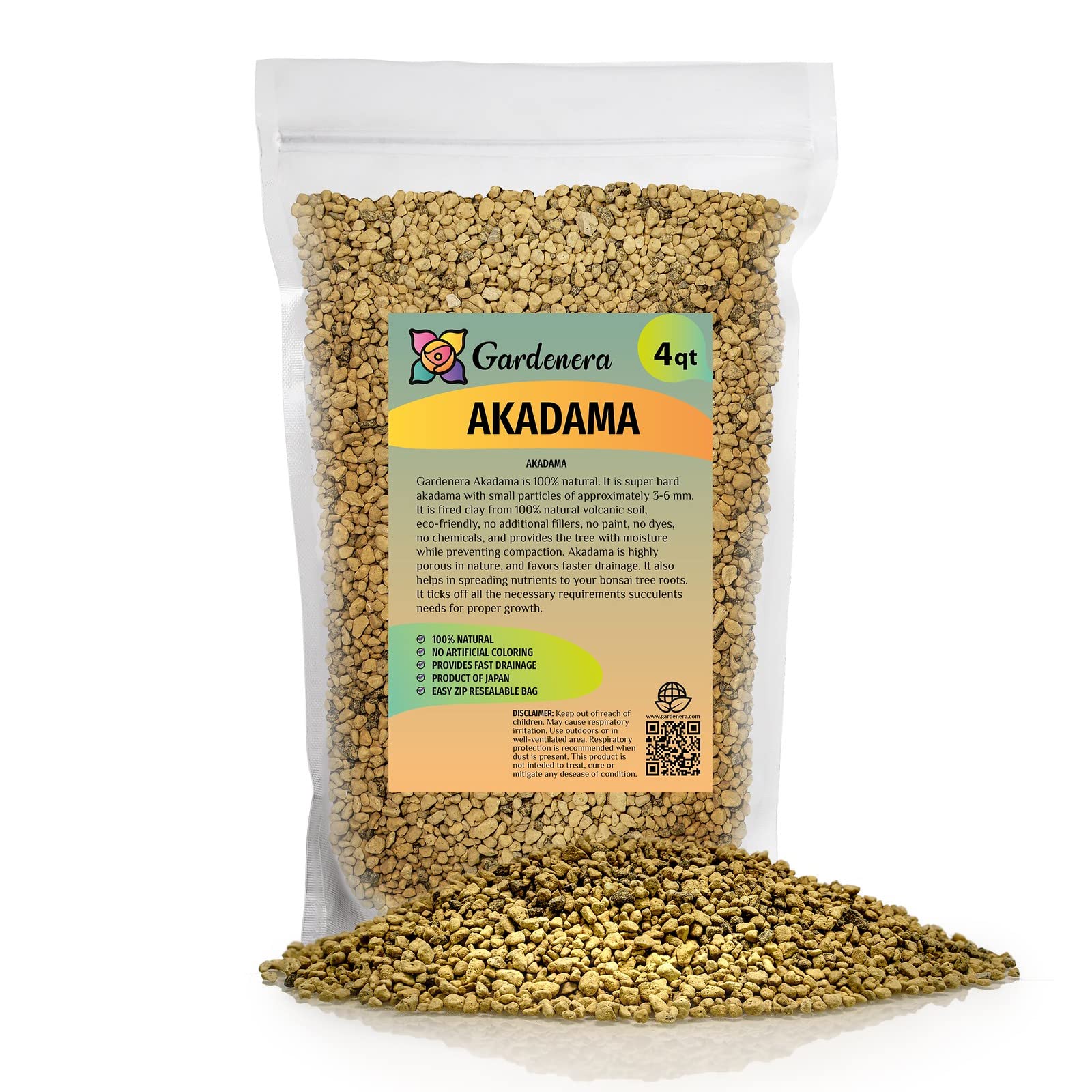 is akadama good for succulents GARDENERA Pure Hard Akadama for Bonsai/Succulent Soil