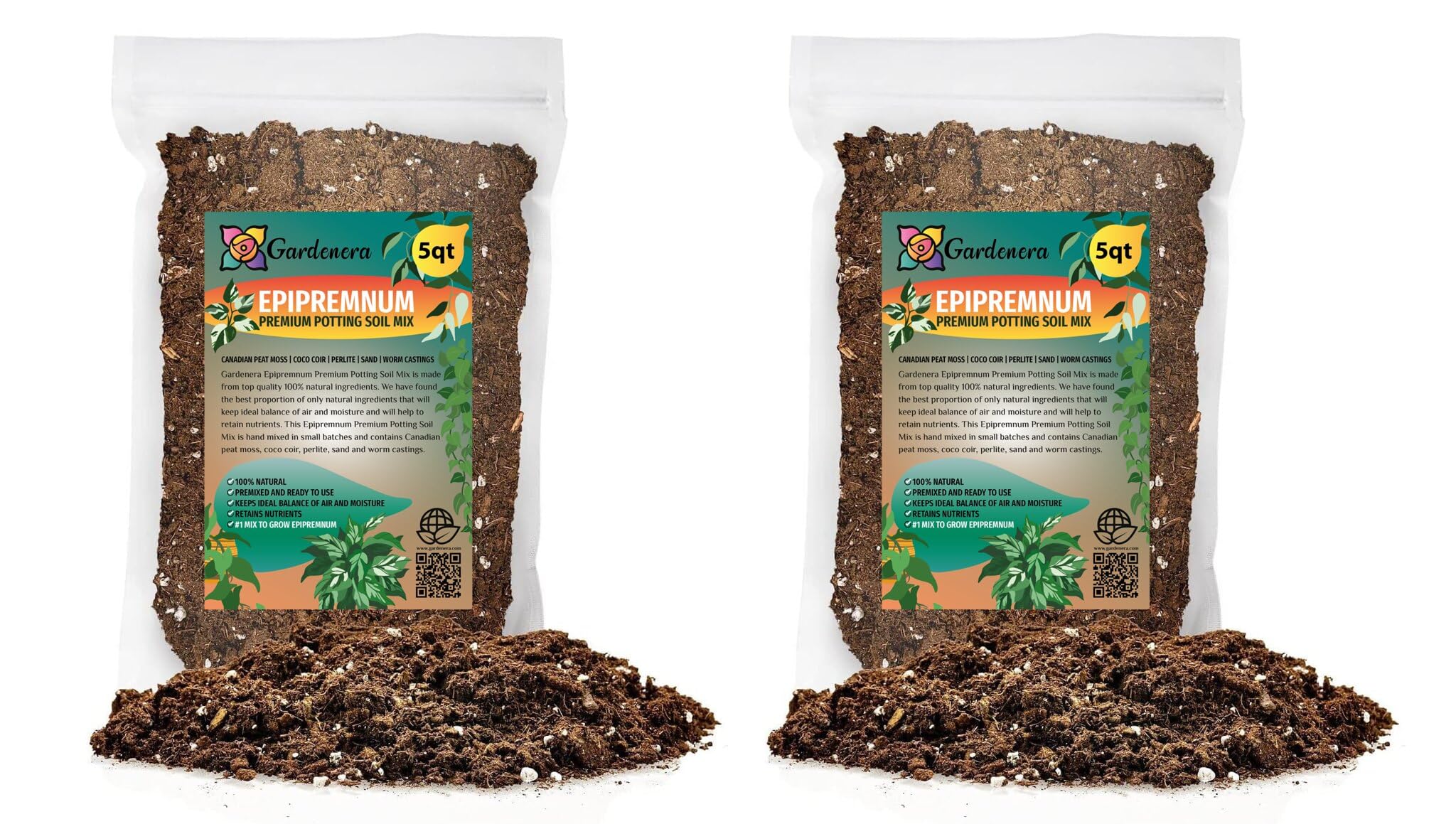 peat moss based potting mix Elevate Your Space with Gardenera's Organic Potting Mix - Tailored for Thriving Epipremnum Plants and Gorgeous Leaves
