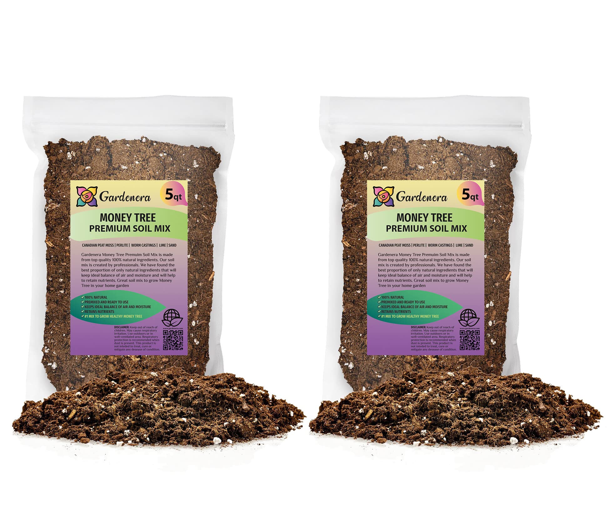 soil mixture for money plant GARDENERA Money Tree Potting Soil - 10 QUART