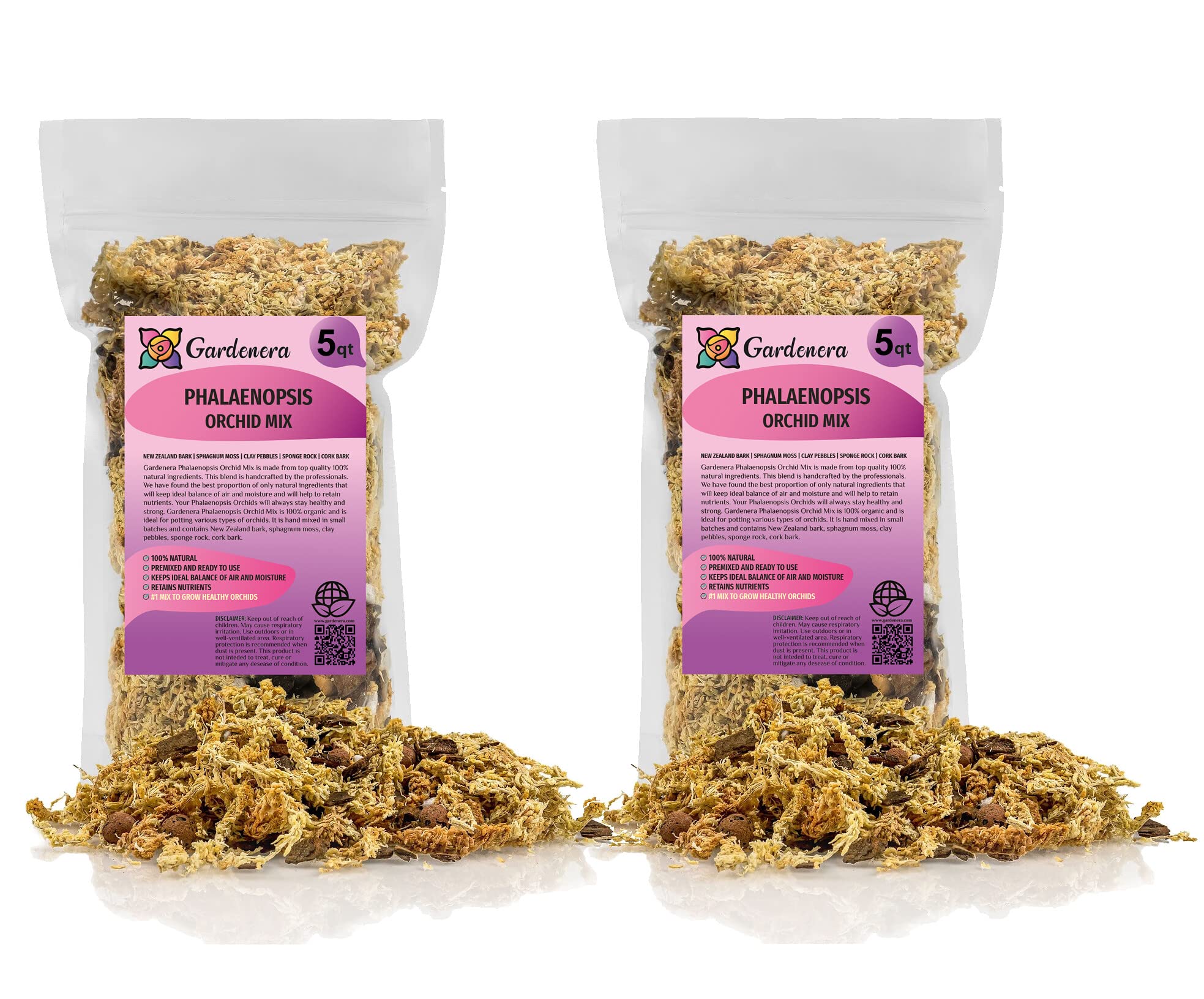 small bag orchid potting mix PREMIUM Phalaenopsis Imperial Orchid Potting Mix - Hand Mixed in Small Batches | Great for Phalaenopsis of All Kinds - by GARDENERA