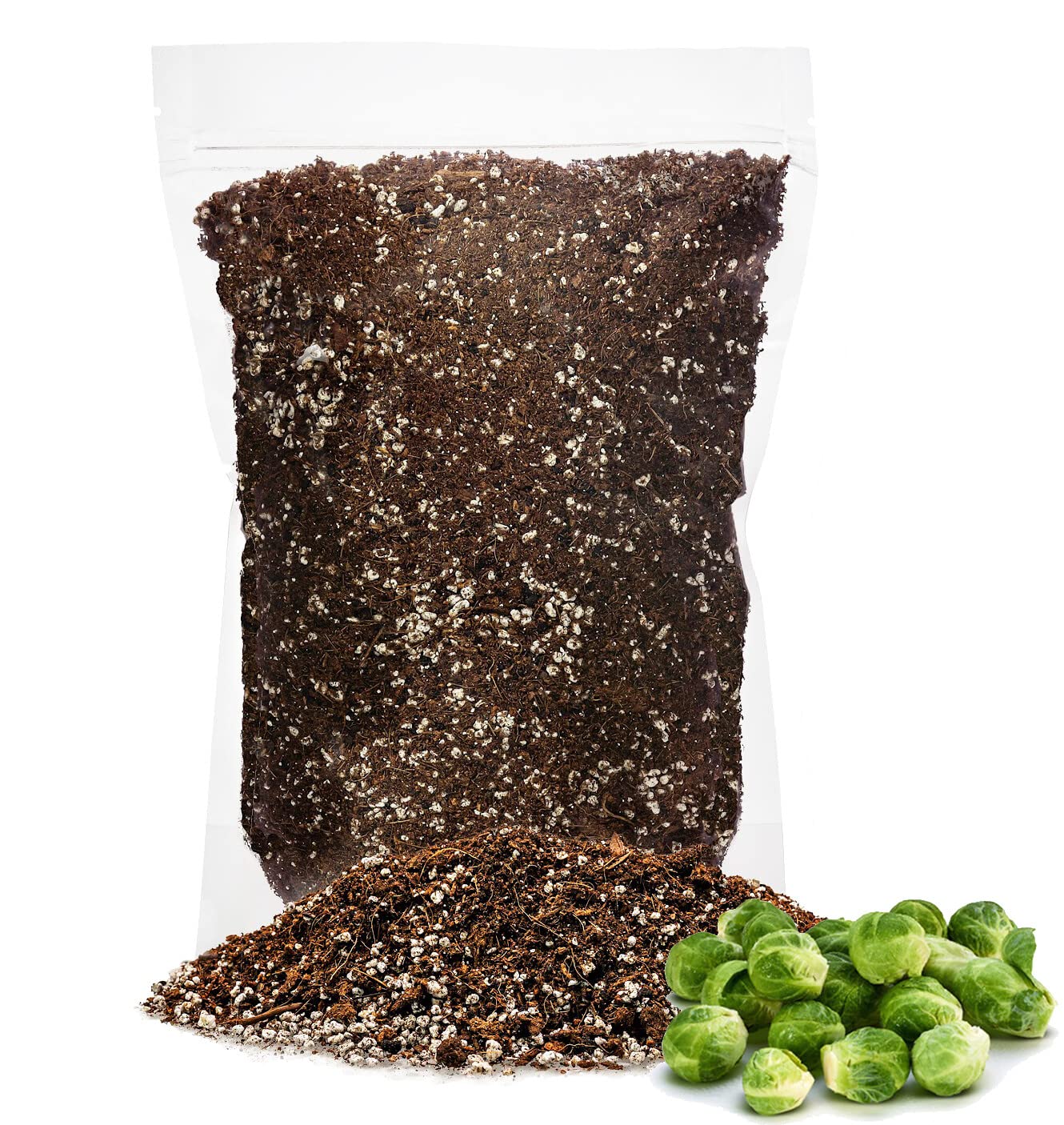 Premium Organic Potting Soil for Brussel Sprouts by Gardenera - (1 Quart Bag)