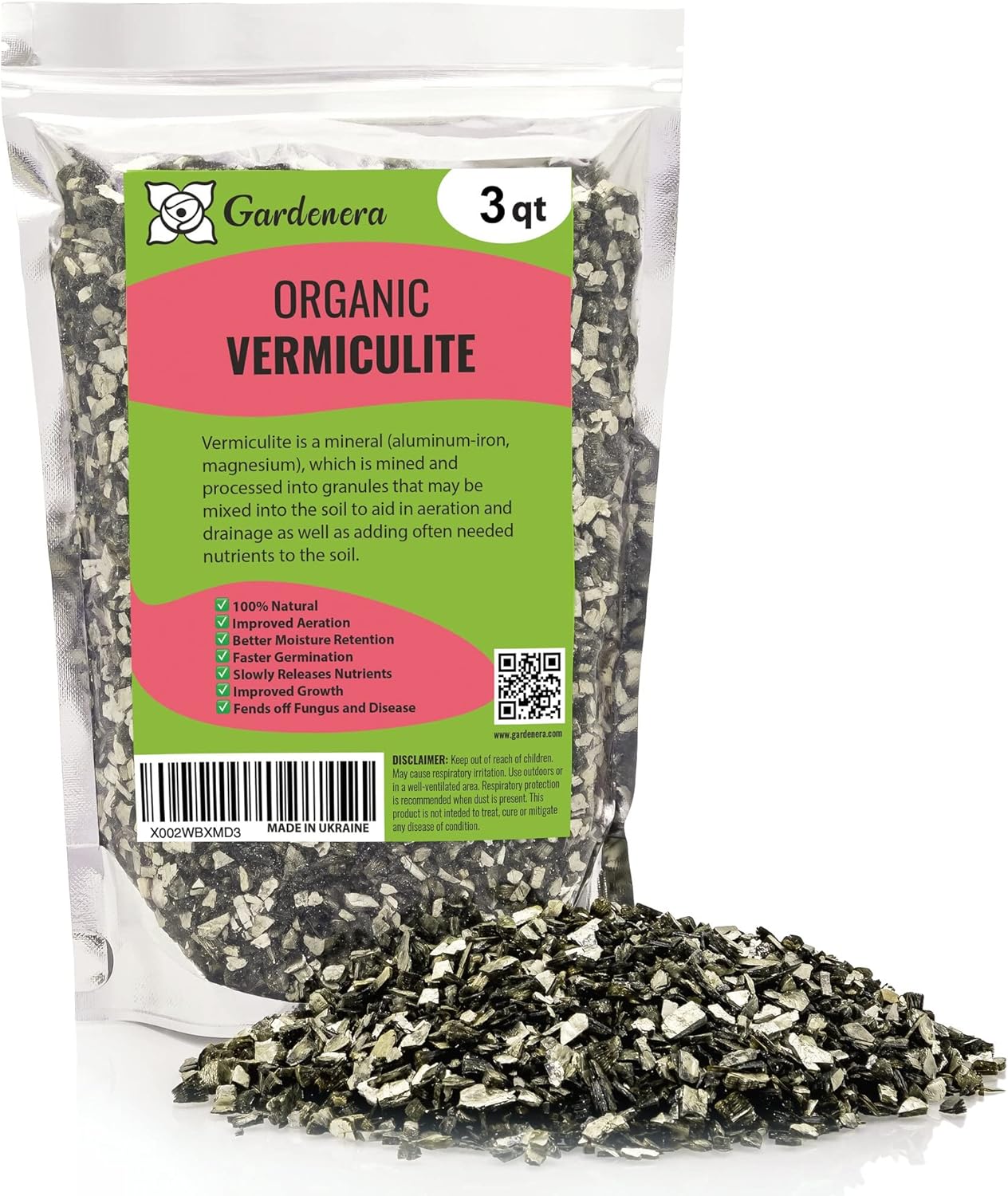 Enjoy Beautiful and Lush Plants with Gardenera's Horticultural Vermiculite - The Best Soil Amendment for Garden Enthusiasts - 3 QUART