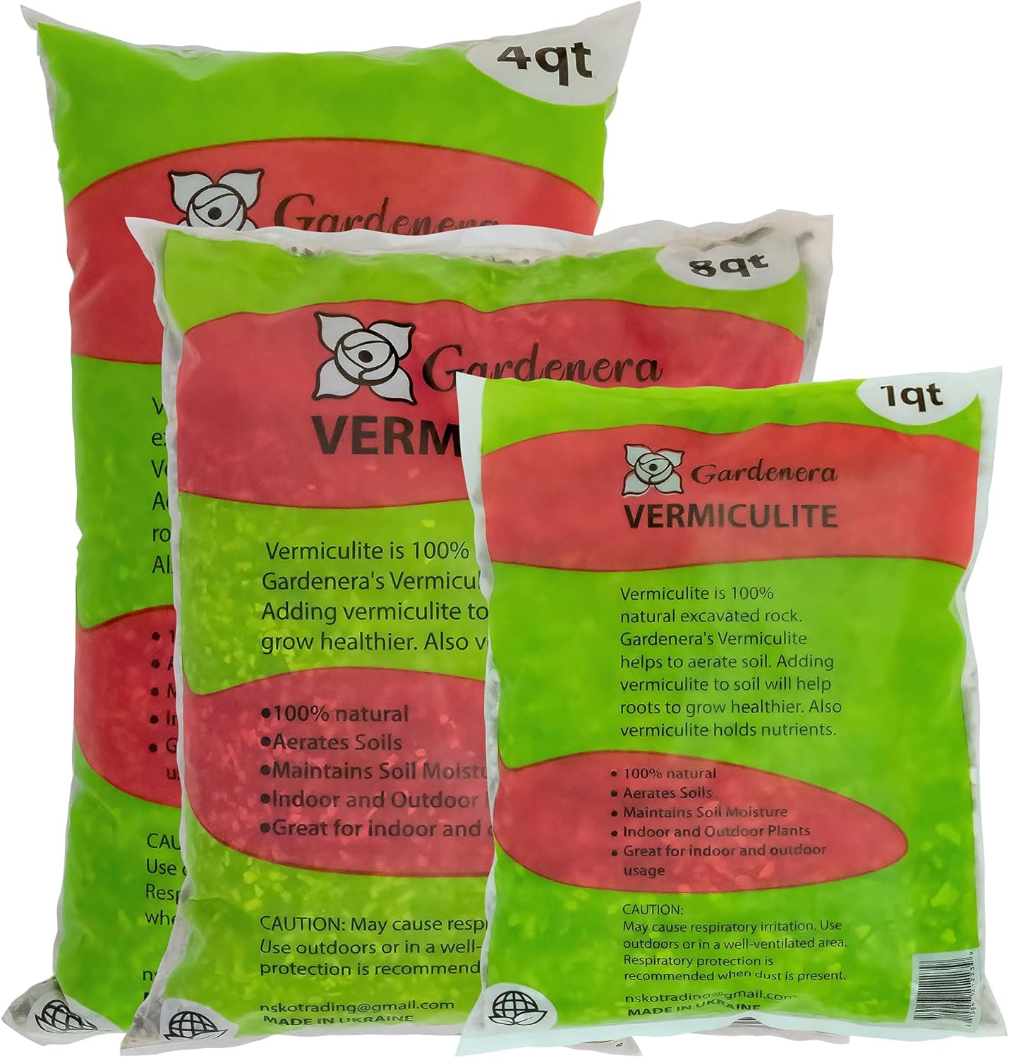 Horticultural Organic Vermiculite by GARDENERA - Medium Grade - Natural Soil Additive for Potted Plants, Orchids, Hydroponics, Terrariums (3 QUART)