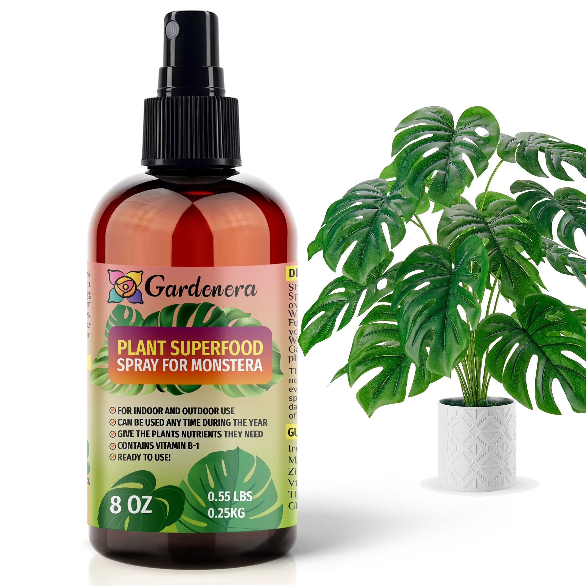best monstera fertilizer Plant Superfood for MONSTERA Plants with B1 Vitamin, Glucose and Essential Minerals