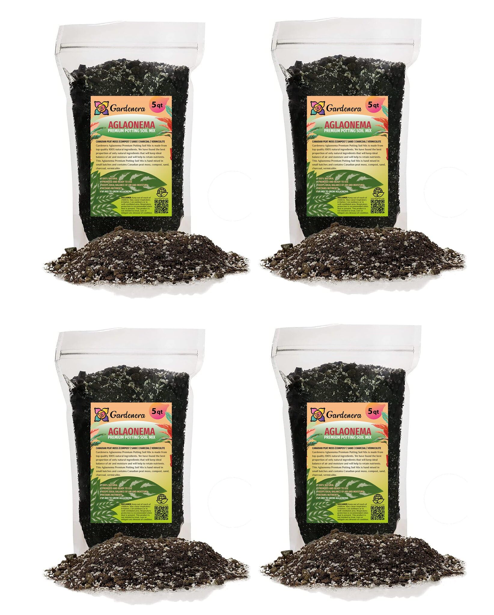 soil for aglaonema Gardenera Aglaonema Plant Potting Soil - All-Natural Blend for Thriving Aglaonema Plants - Boosts Root Health and Distinctive Foliage