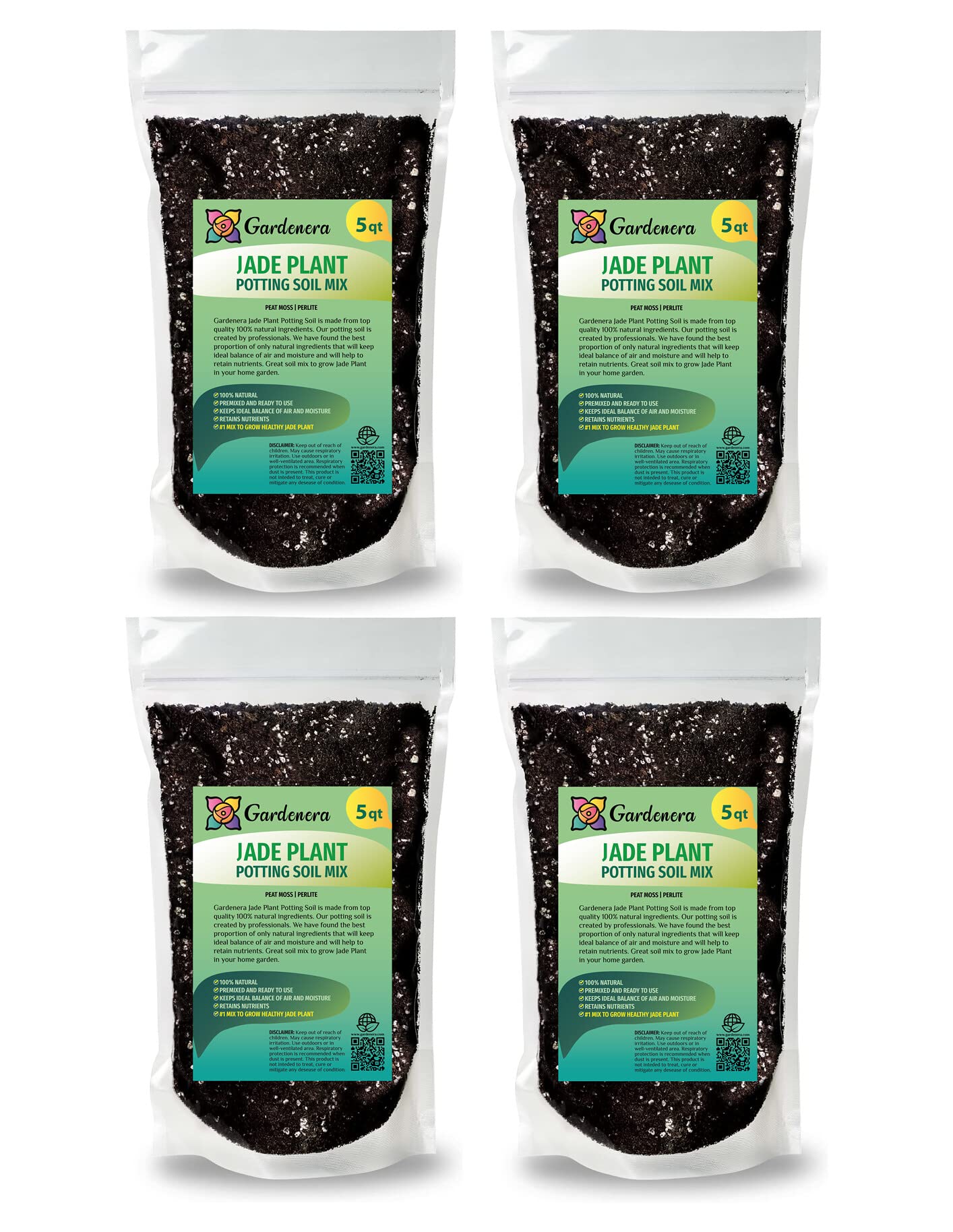 jade plant potting soil GARDENERA Premium Potting Soil Mix for Jade Plants - 4 QUART
