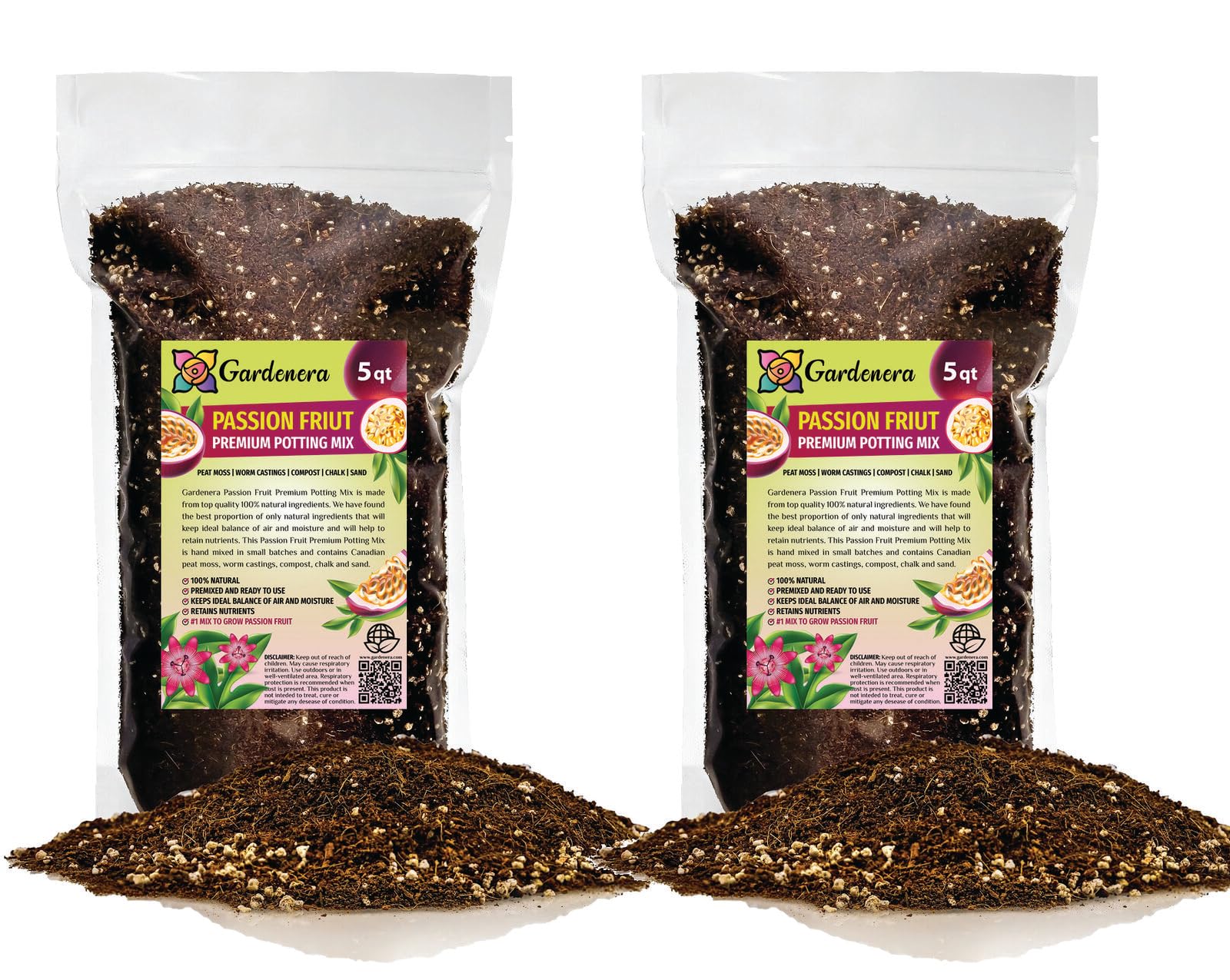 fruit potting mix GARDENERA Premium Passion Fruit Potting Soil Mix - Perfect Balance of Nutrients, Drainage, and Aeration for Thriving Passion Fruit Vines