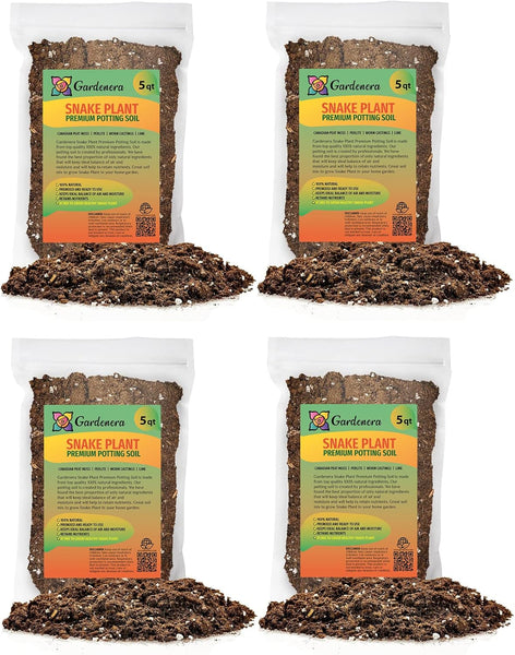 free-draining soil mix for snake plant GARDENERA Premium Snake Plant Potting Soil Mix - 10 QUART