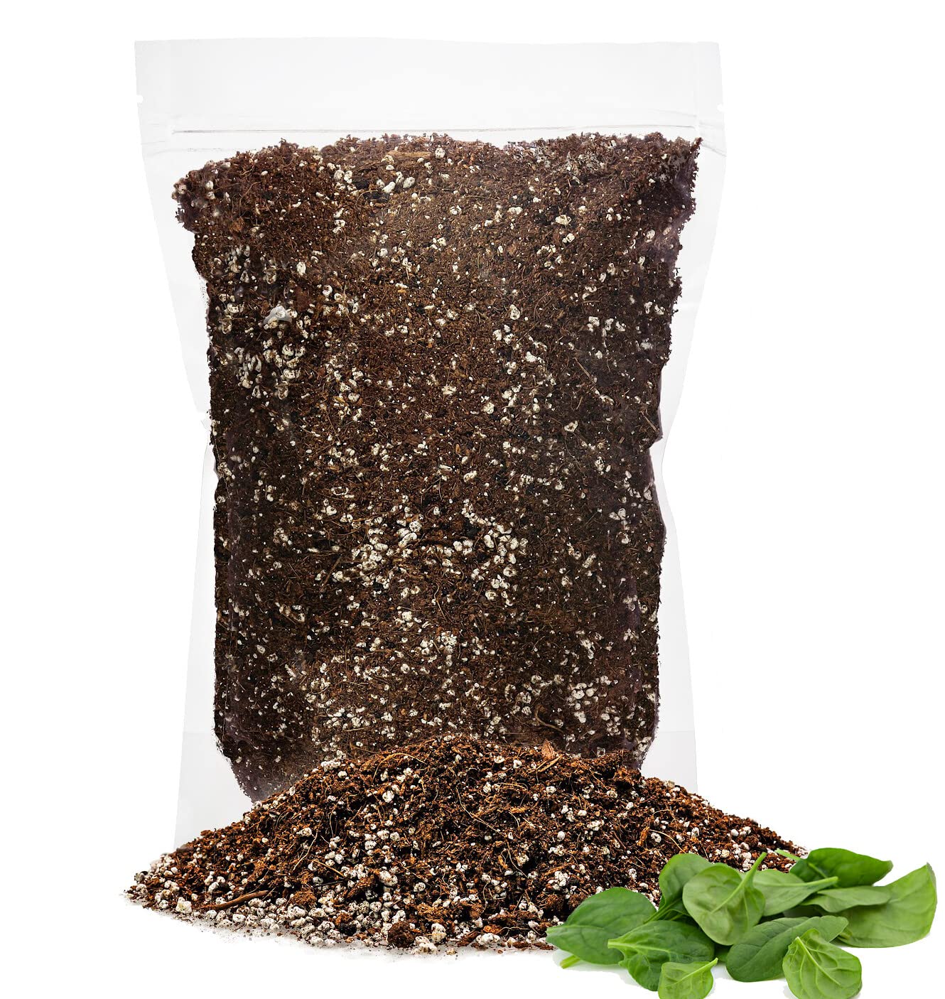 GARDENERA Premium Organic Potting Soil for Spinach - (1 Quart Bag)