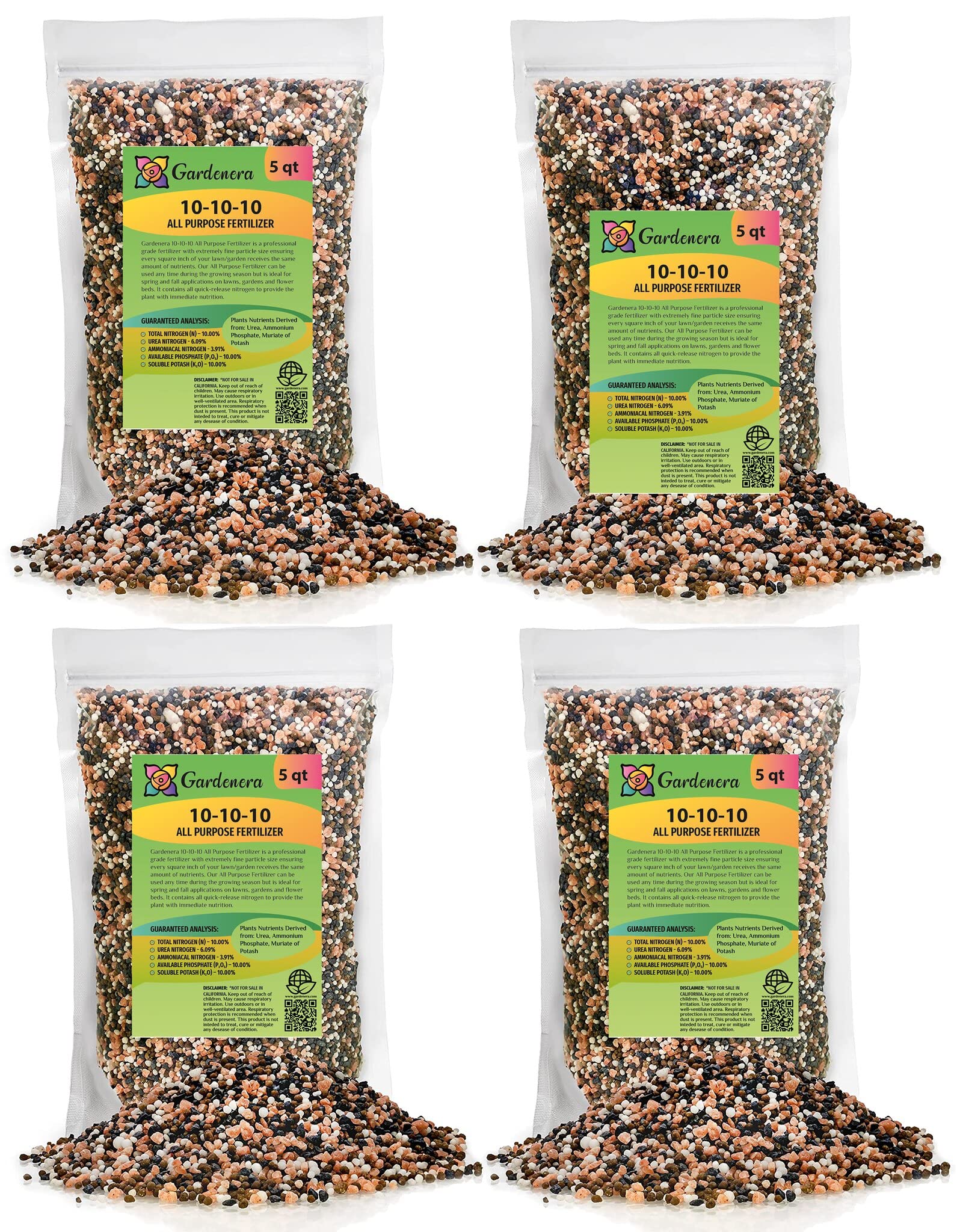 all purpose fertilizer for plants All-Purpose Planting and Growing Food 10-10-10 Fertilizer by Gardenera - 20 Quart - Boost Your Garden's Growth