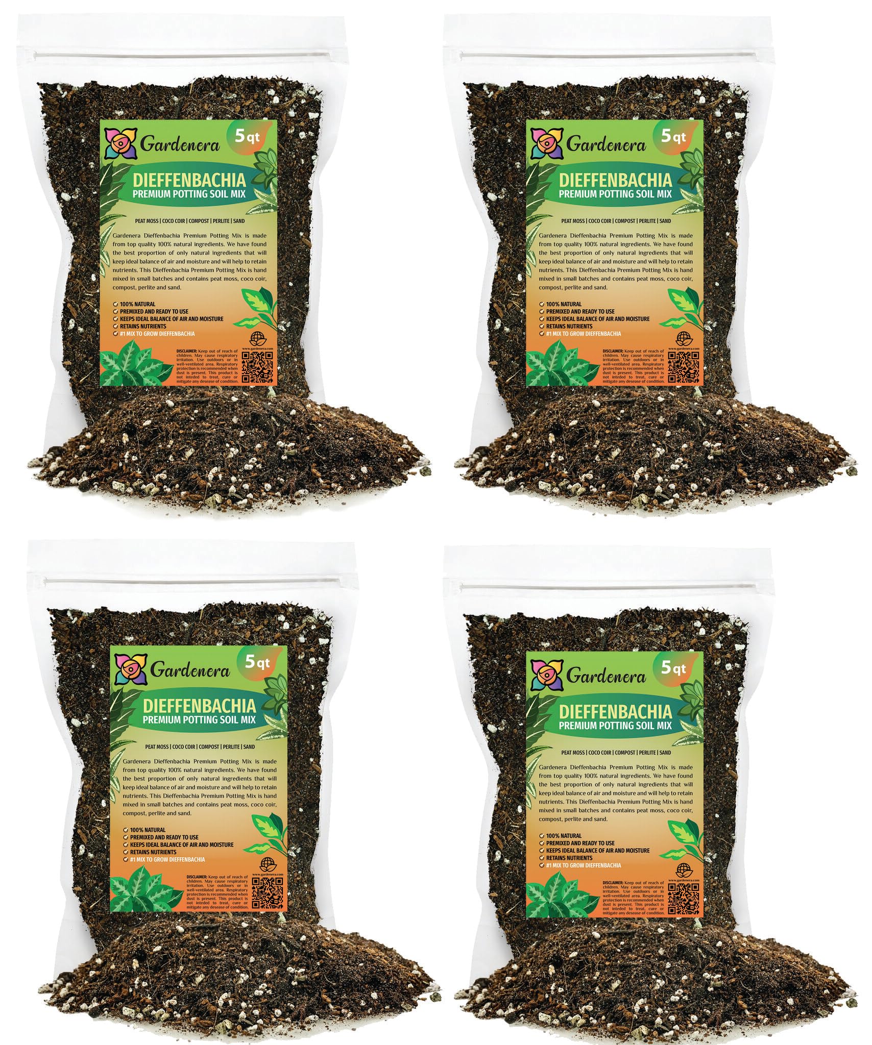 dieffenbachia soil mix recipe Gardenera Premium Dieffenbachia Potting Soil Mix - Ideal for Growing Robust and Healthy Dieffenbachia