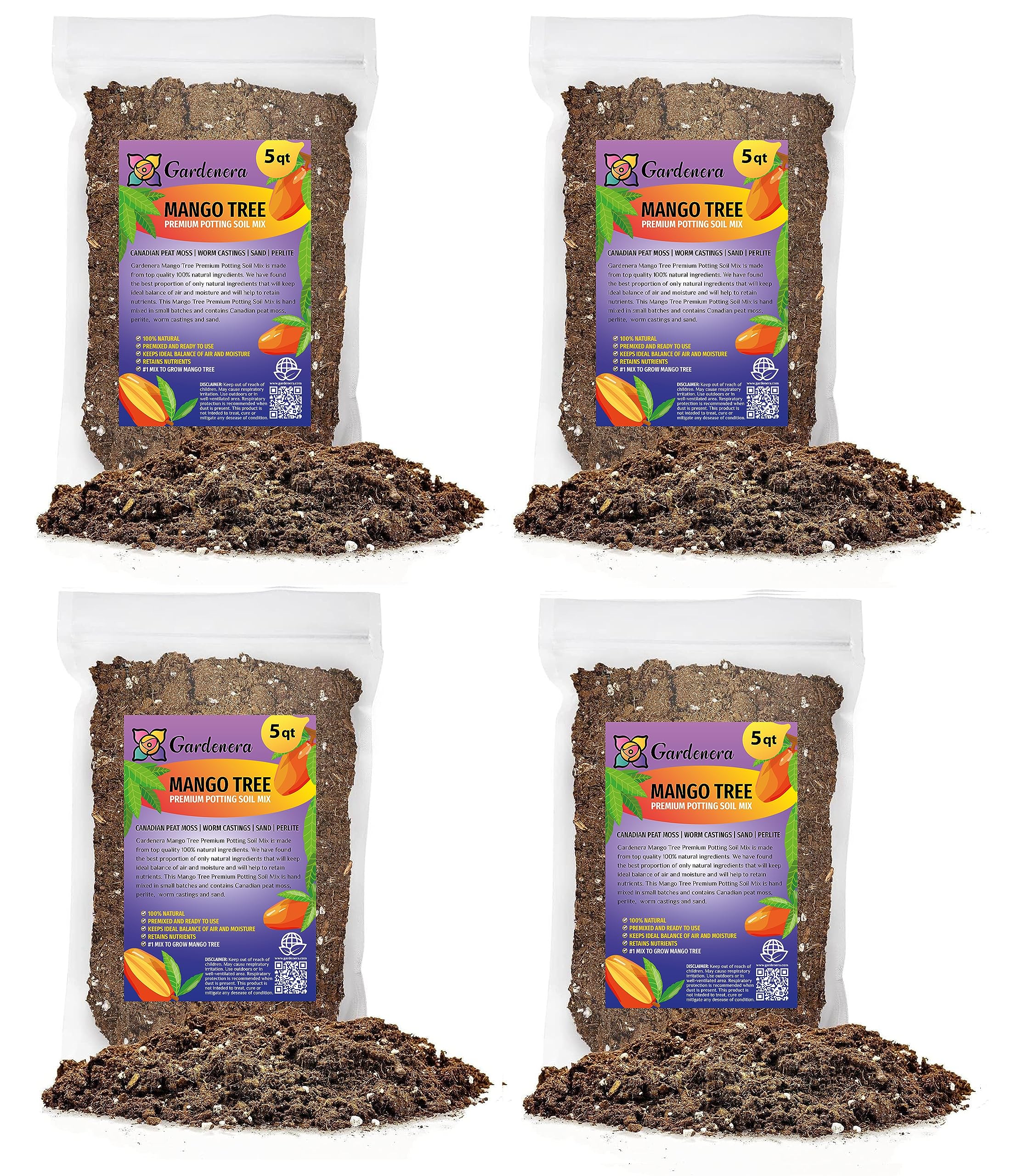 harvest potting mix Gardenera Premium Mango Tree Potting Mix - Elevate Your Harvest with Tropical Flavor and Bountiful Yields