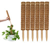 GARDENERA Coco Coir Poles for Plants Monstera (Pack of 6) Coco Plant Sticks Support, 12