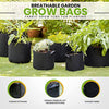 Gardenera Premium 100-Pack - 1 Gallon Grow Bags - Heavy Duty Nonwoven Fabric Pots with Handles for Plants, Perfect for Indoor and Outdoor Gardening