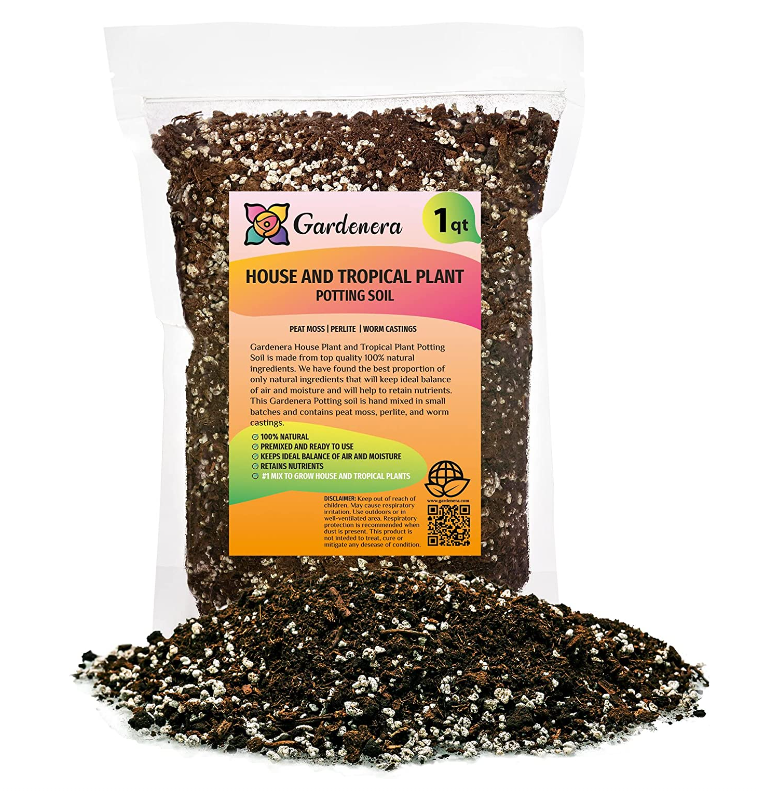Perfect Potting Soil for Healthy House and Tropical Plants - 1 Quart